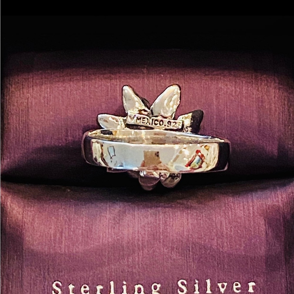 Solid 925 Sterling Silver Handcrafted 3d Flower R… - image 8